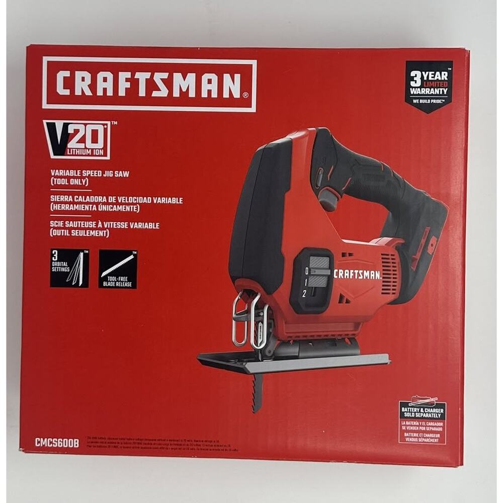 Craftsman V20 cordless jig‎ saw (Tool Only)